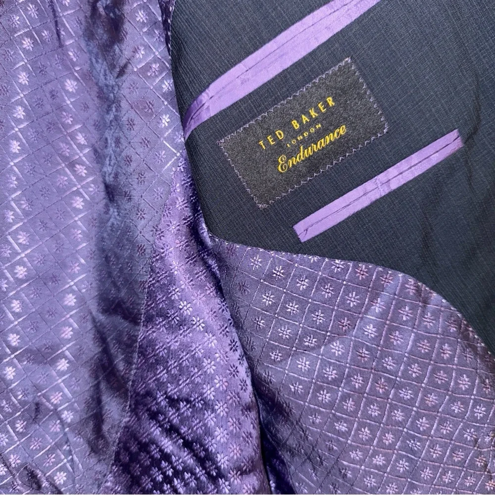 Ted Baker London Endurance Navy  Blazer with Lavender Lining